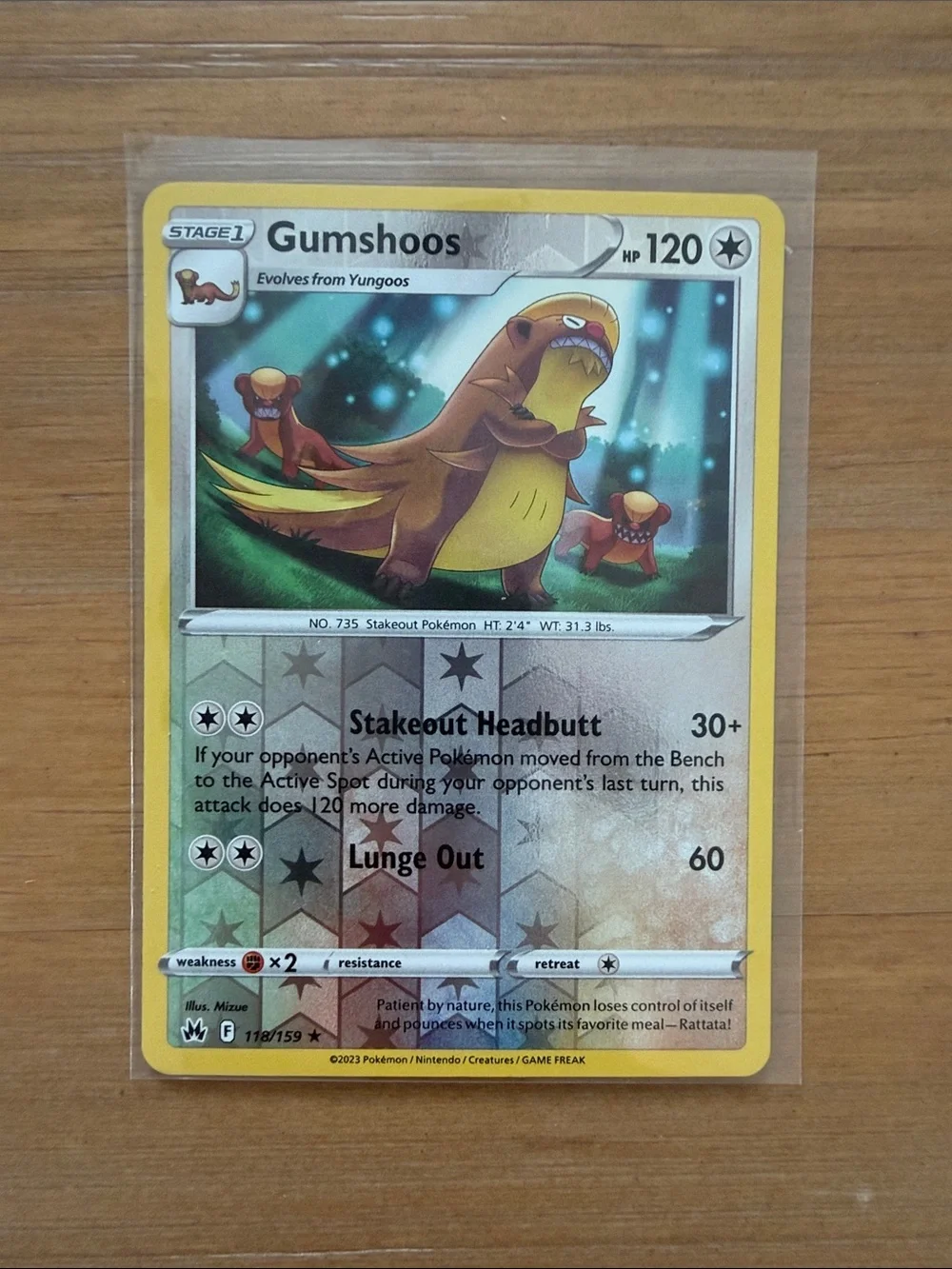 Yungoos & Gumshoos Evolution Lot | 2 Pokémon Cards | Reverse Holo ✨5/$25✨